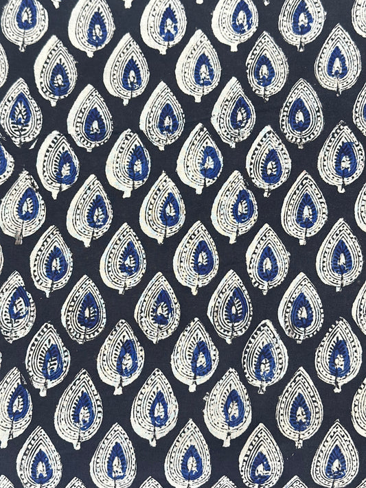 Blue Bagru Block Print Cotton
