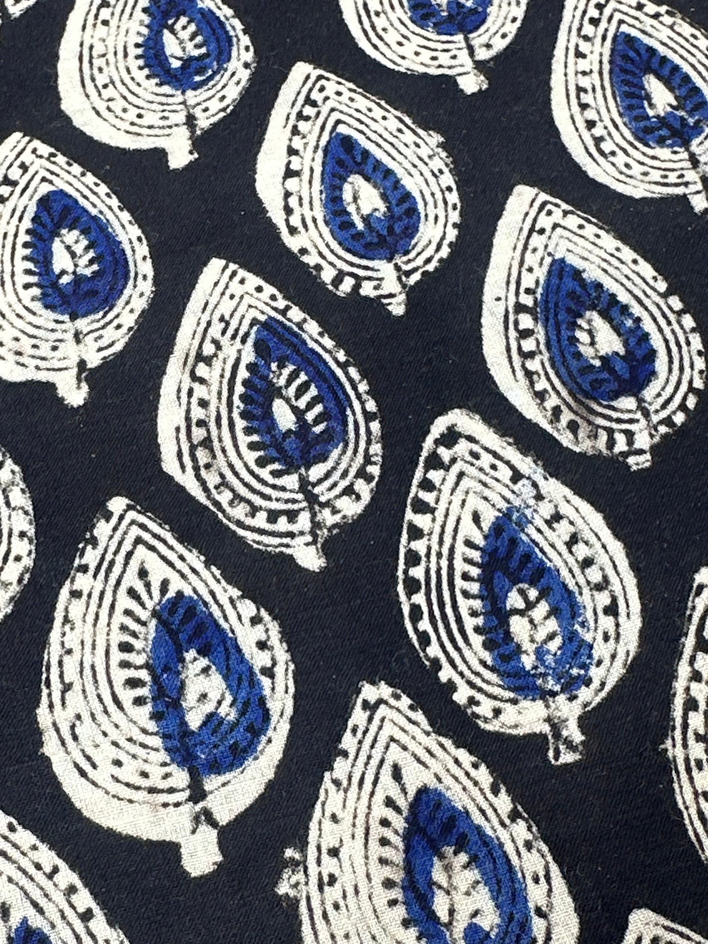 Blue Bagru Block Print Cotton