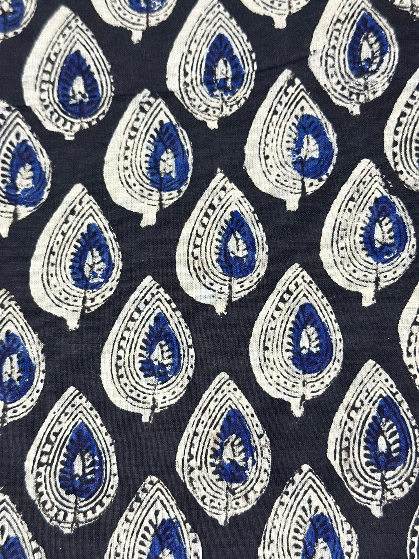 Blue Bagru Block Print Cotton