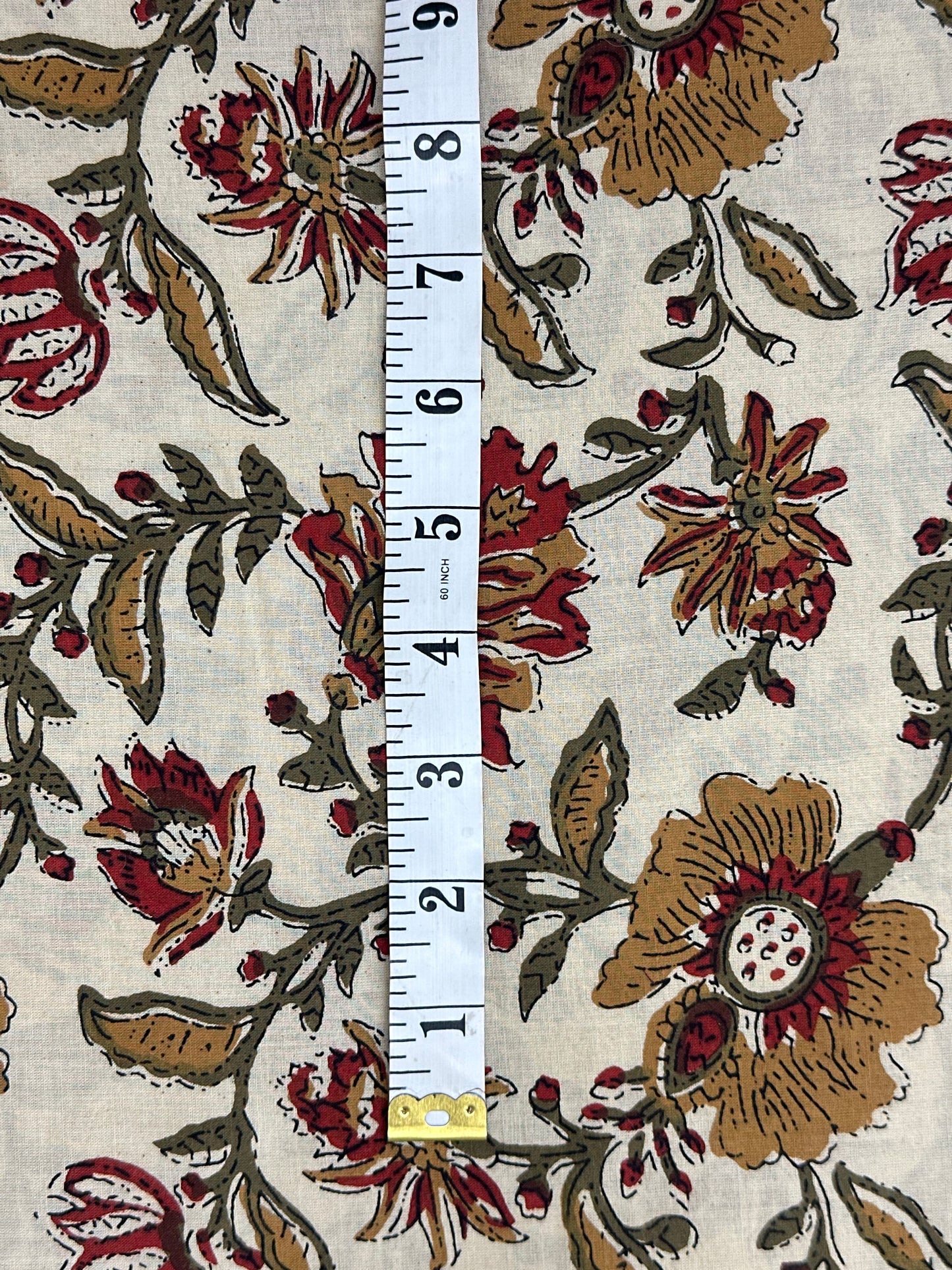 Classic Natural Tone Bagru Block Print Cotton